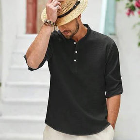Camisa de Linho Beach Wear