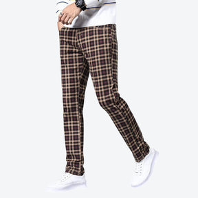 Calça Masculina Casual Xadrez