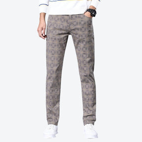Calça Masculina Casual Xadrez