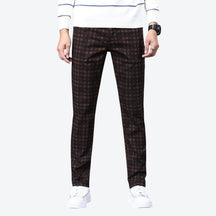 Calça Masculina Casual Xadrez