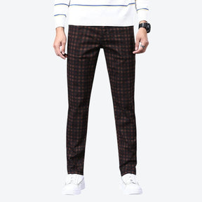 Calça Masculina Casual Xadrez