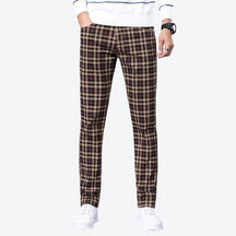Calça Masculina Casual Xadrez