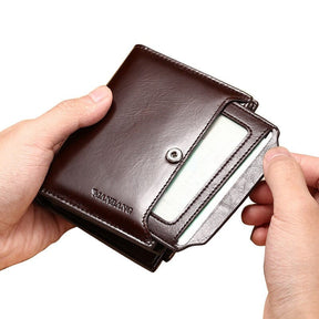 Carteira Masculina de Couro Manbag - VINNCI Store