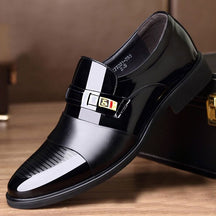 Sapato Social de Couro Ultra Brilho - VINNCI Store
